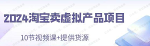 【网上项目资源6】-2024淘宝卖虚拟产品项目-黎明曙光网