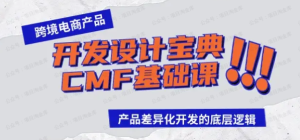 【黄金会员专属资源3】跨境电商产品开发设计宝典CMF基础课：产品差异化开发的底层逻辑-黎明曙光网