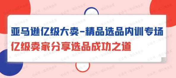 图片[1]-亚马逊亿级大卖-精品选品内训专场