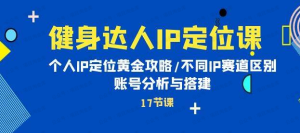 【网下项目资源16】-健身达人IP定位课-黎明曙光网