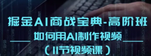 【网下项目资源35】-《掘金AI商战宝典》高阶班：如何用AI制作视频-黎明曙光网