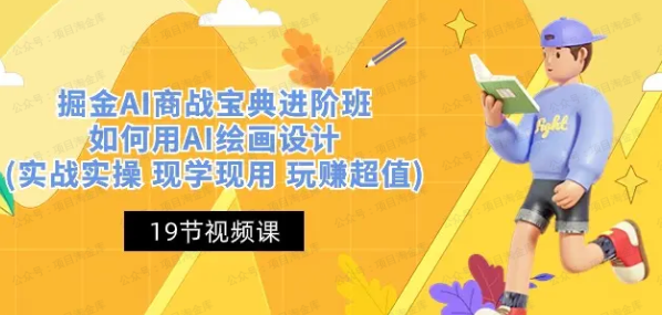 图片[1]-《掘金AI商战宝典》进阶班：如何用AI绘画设计
