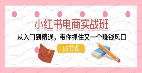 图片[1]-【小红书】电商运营入门到精通课