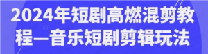 【黄金会员专属资源43】-短剧高燃混剪—音乐短剧剪辑思路-黎明曙光网
